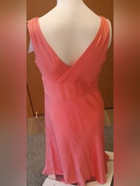 Silk J.Crew Coral Party Dress, Brand New With Tags! Sleeveless, Size 10, Maxi.